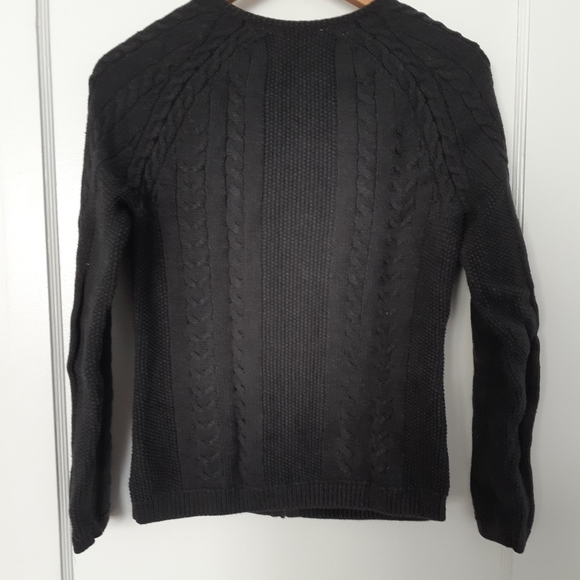 Grey Knitted Zip-up Sweater - Picture 4 of 8